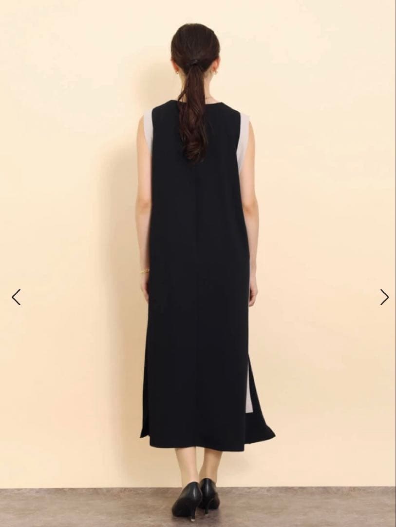 【新品未使用】ヤマダヤ　バイカラーAラインワンピース　FENNEL