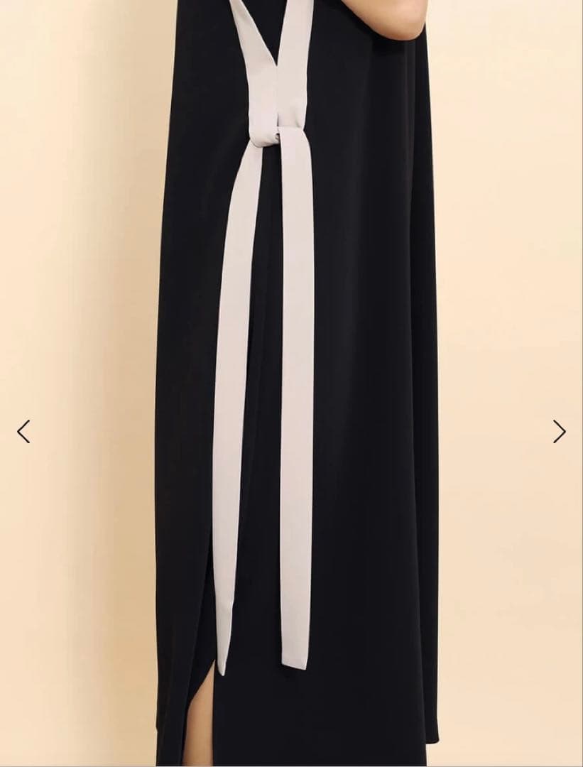 【新品未使用】ヤマダヤ　バイカラーAラインワンピース　FENNEL