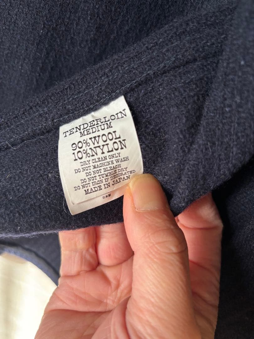 美品TENDERLOIN テンダーロイン T-ベアウールジャケットM ネイビー