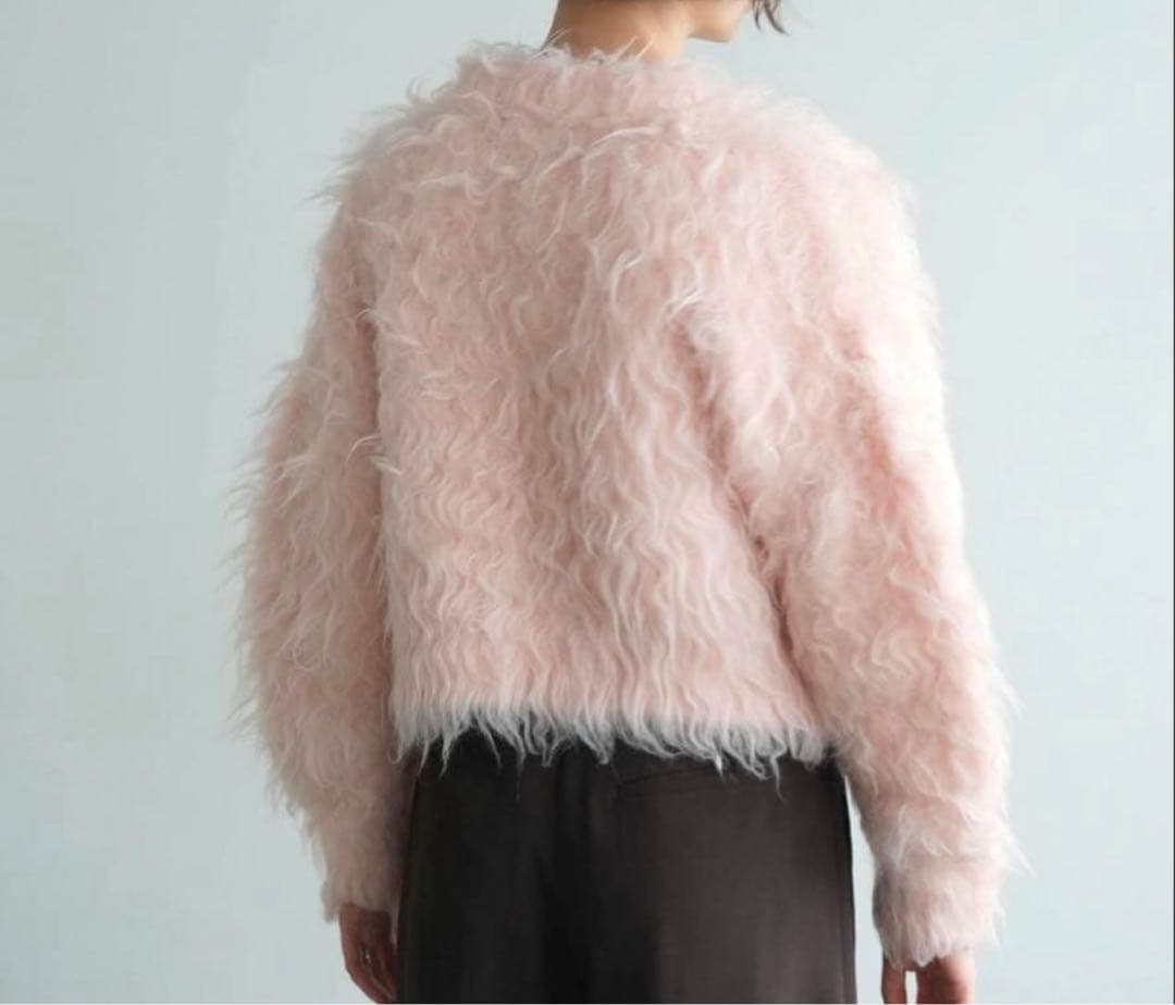 【美品】CLANE / シャギーショートニットカーディガン