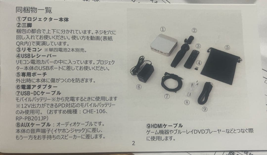 UENO-mono KABENI PRO スマートミニプロジェクター