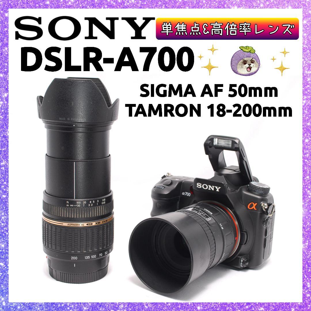❤即購入1000円OFF❤ SONY α700 マクロ単焦点 × 高倍率レンズ