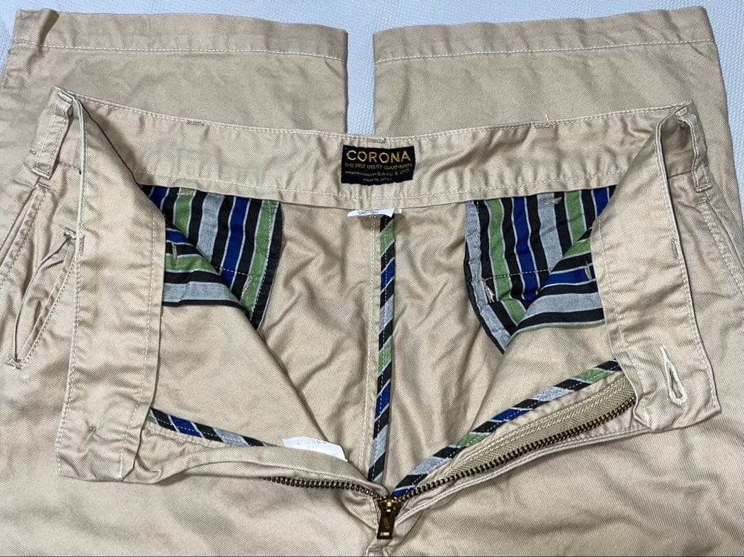 CORONA バーバリークロス チノパン M 日本製 ポストオーバーオールズ