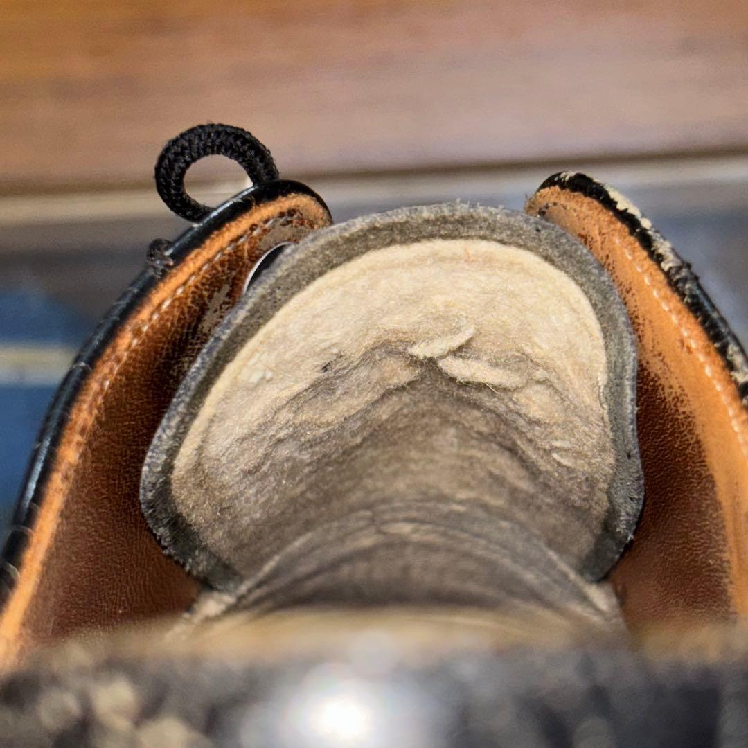 60s USNAVY サービスシューズ レザー ドッグイヤー