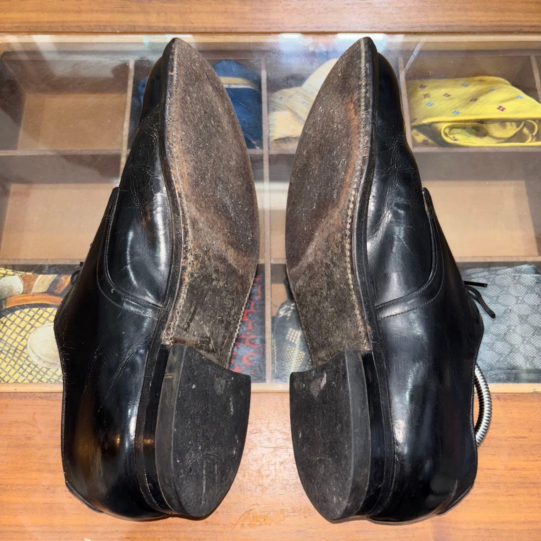 60s USNAVY サービスシューズ レザー ドッグイヤー