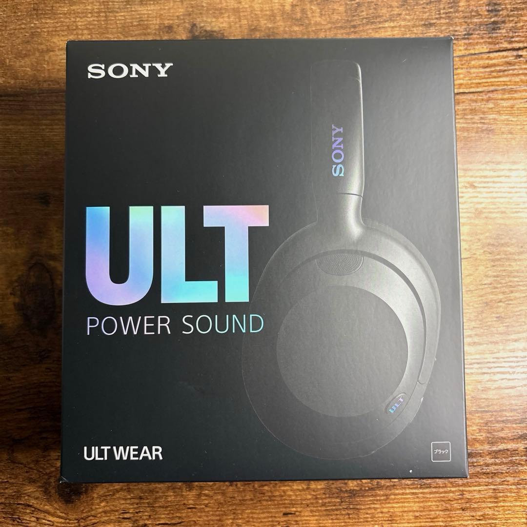 【保証書あり】ソニー　ワイヤレスヘッドホン　ULT WEAR 重低音　ブラック