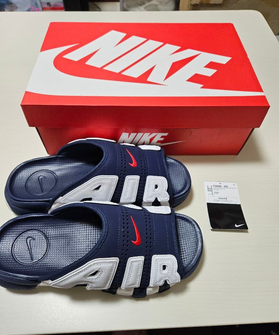 MORE UPTEMPO SLIDE モアテンサンダル28cm ネイビー