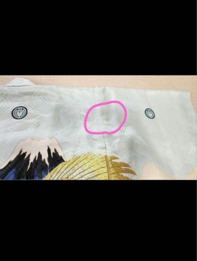 お宮参りセット　産着　絹　男の子