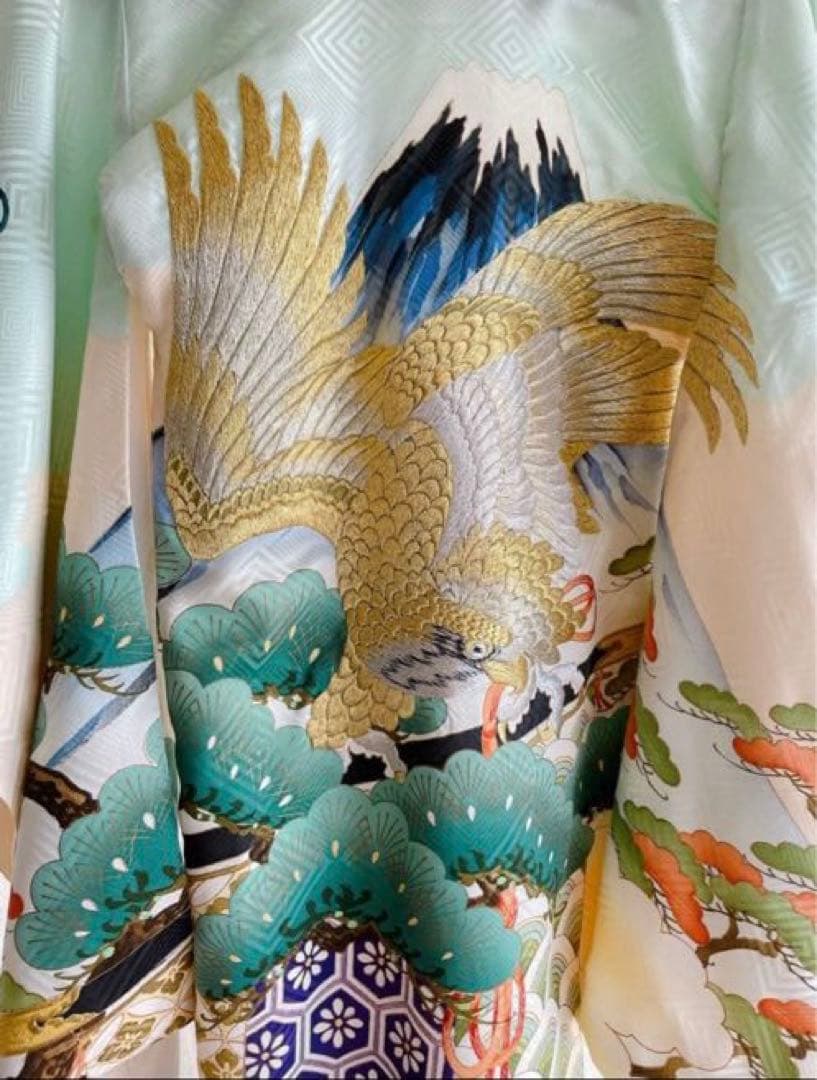 お宮参りセット　産着　絹　男の子