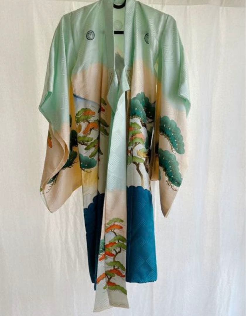 お宮参りセット　産着　絹　男の子