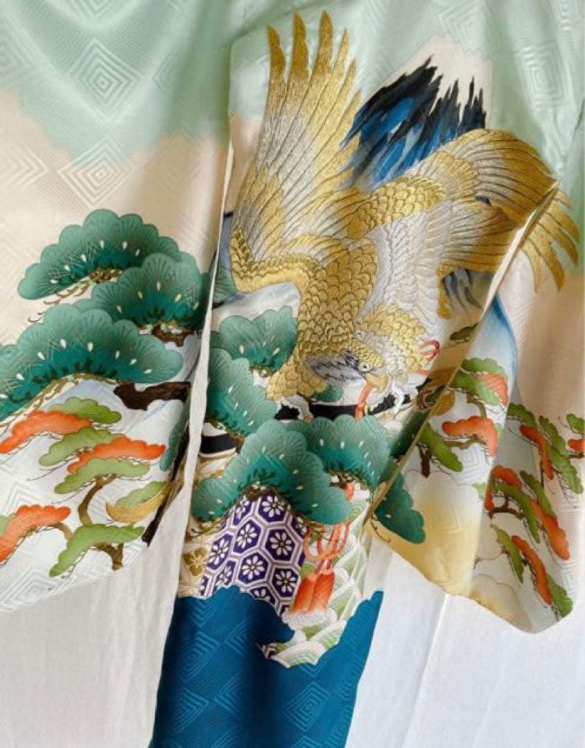 お宮参りセット　産着　絹　男の子