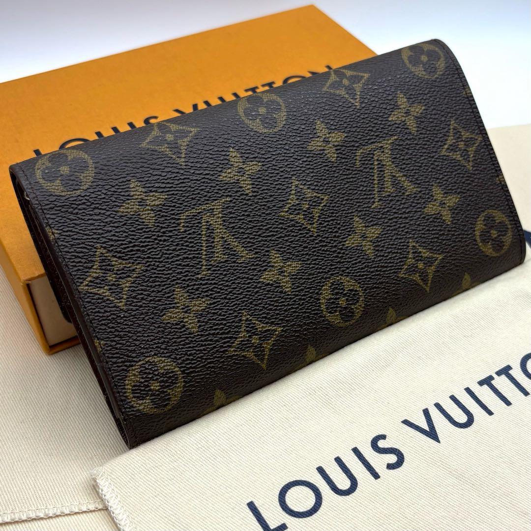 【外側美品】ルイヴィトン モノグラム ポルトトレゾール インターナショナル 財布