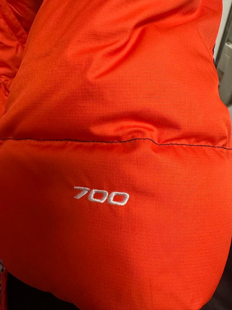 THE NORTH FACE ダウンジャケット 700 オレンジ・黒