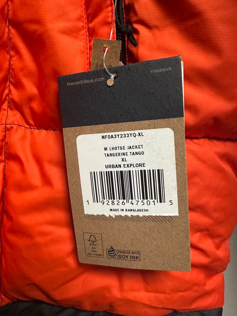 THE NORTH FACE ダウンジャケット 700 オレンジ・黒