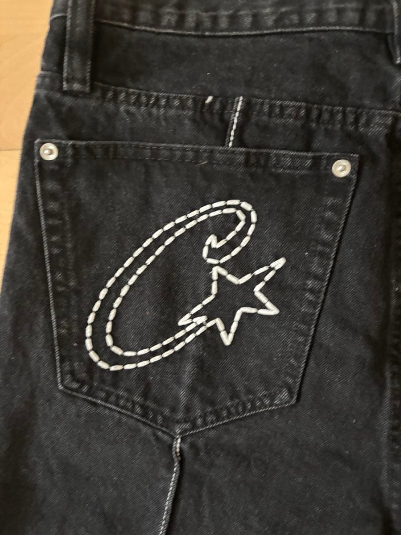 Corteiz C-Star Denim Black コーテイズ Cスター