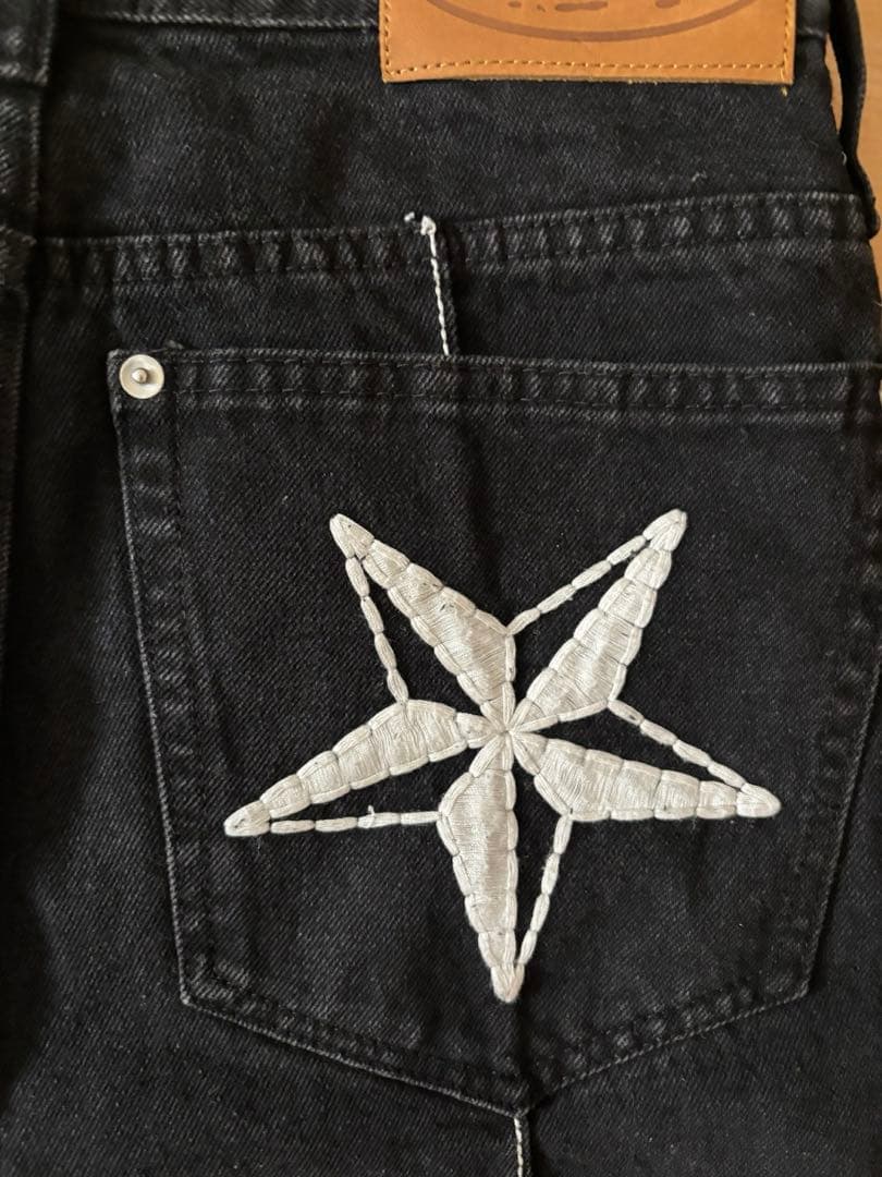 Corteiz C-Star Denim Black コーテイズ Cスター