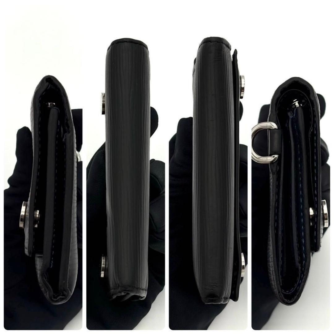 専用ルイヴィトン エピ ノワール チェーン コンパクト ウォレット2260