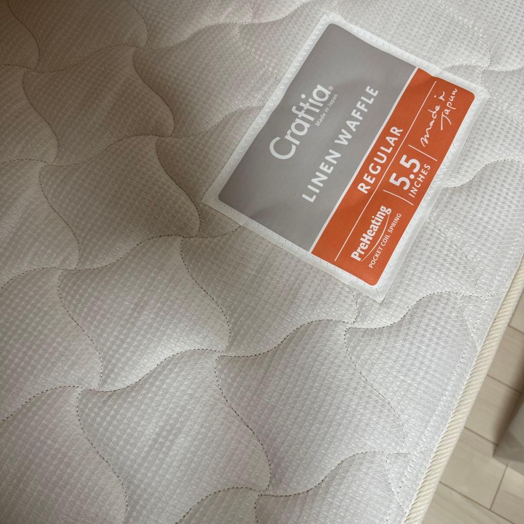 シングルベッド　マットレス付き