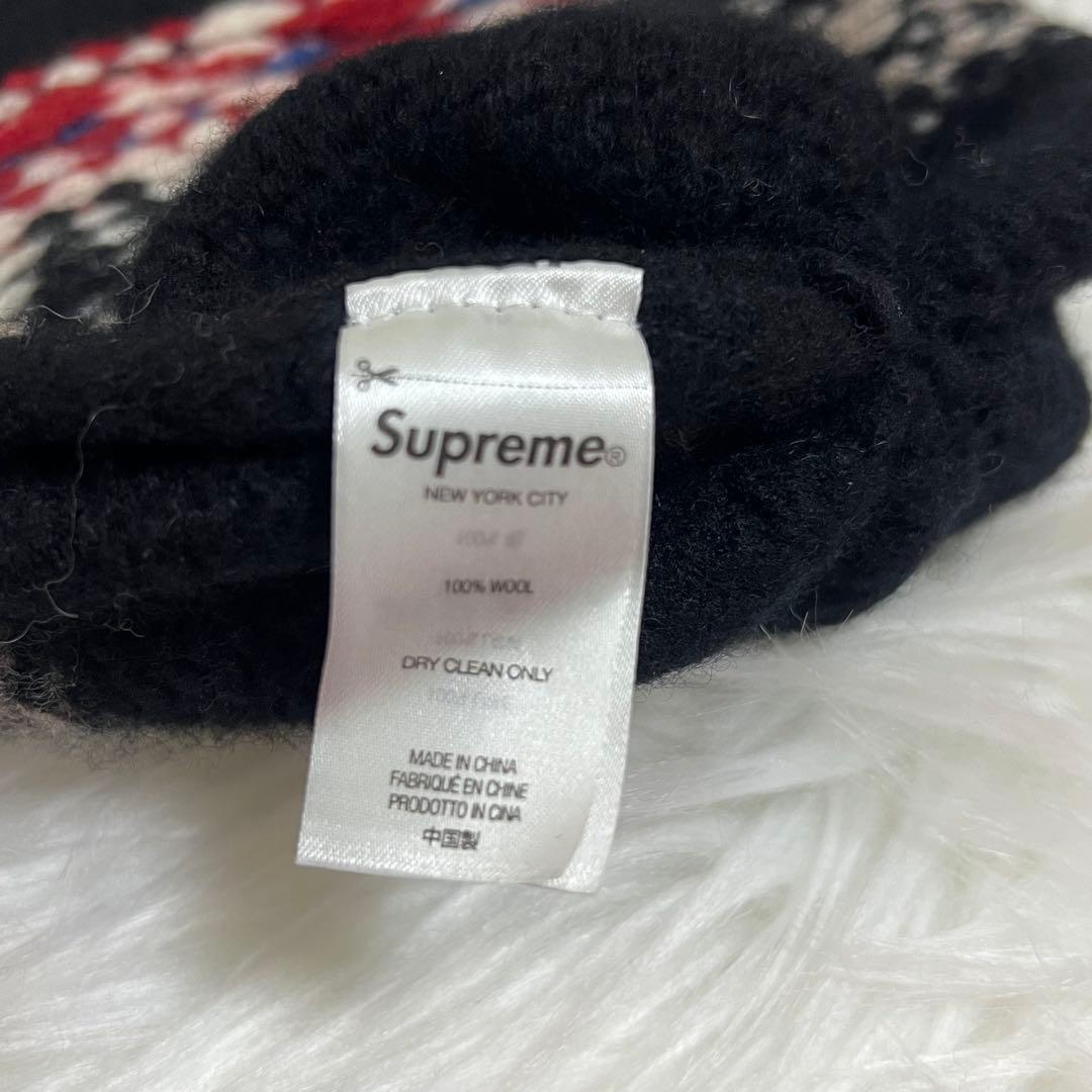 シュプリーム　タッセル　ビーニー　ブラック