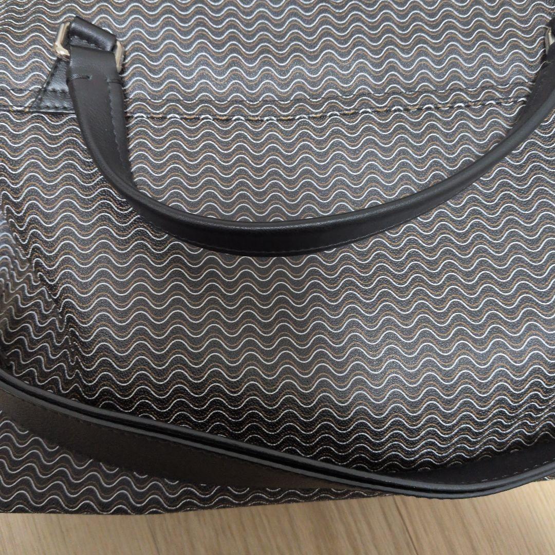 ザネラート　ポスティーナ　PVC ハンドバッグ　ブラック　サイズM＋