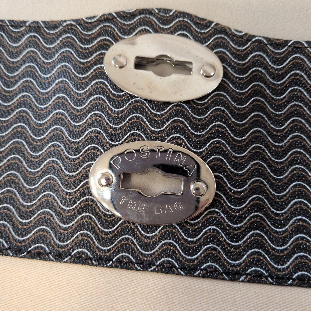 ザネラート　ポスティーナ　PVC ハンドバッグ　ブラック　サイズM＋