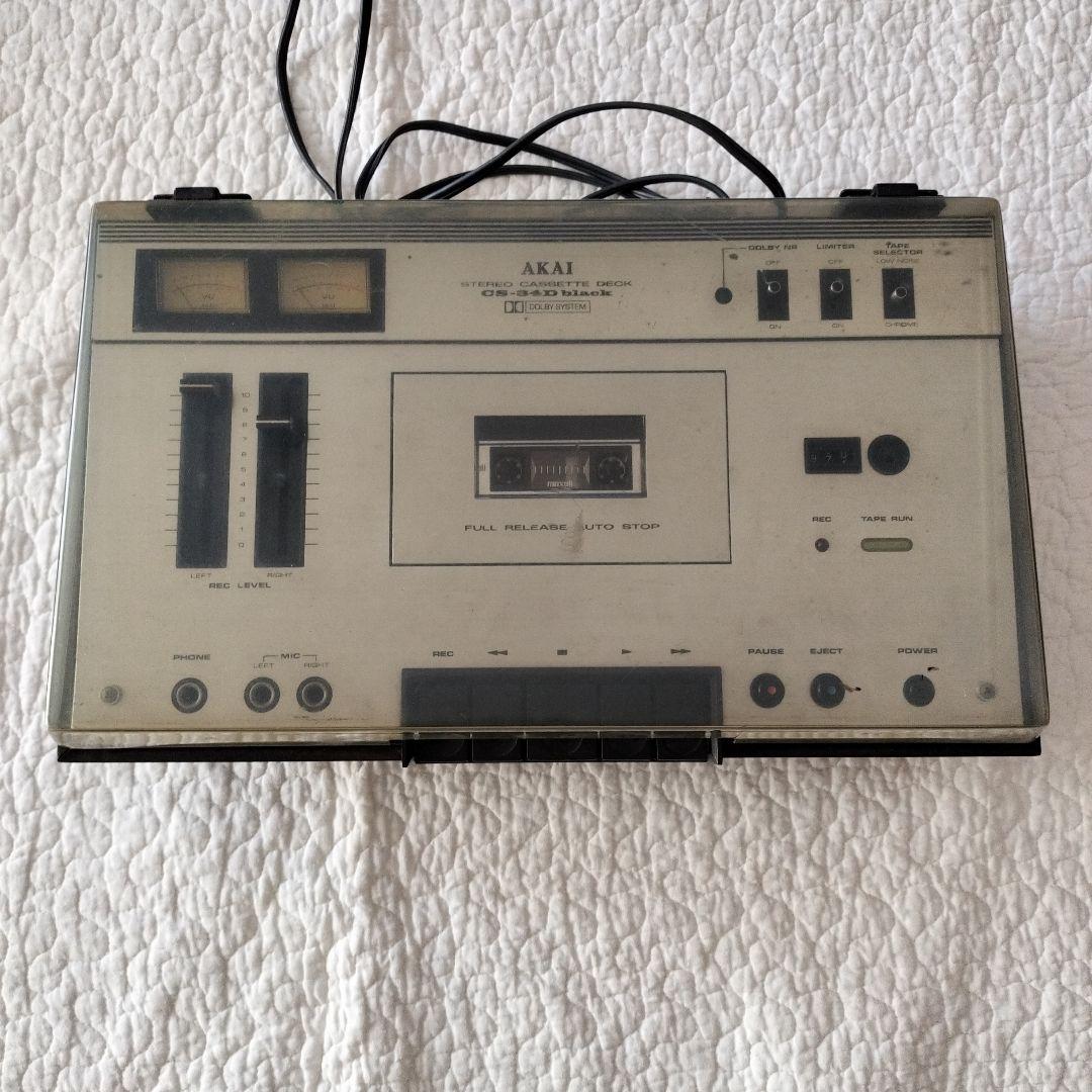 【動作確認済】赤井電機　AKAI　カセットデッキ　CS-34D　akai