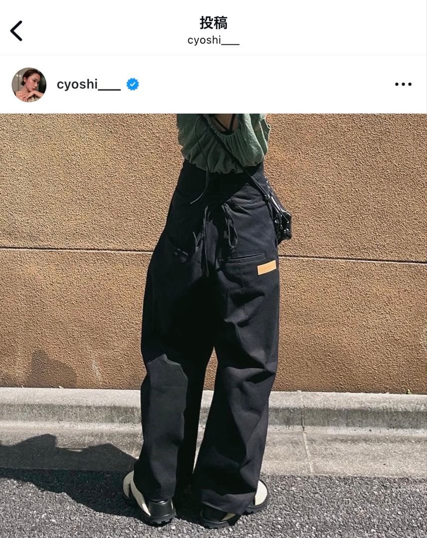 パンツ knuth marf high waist pants