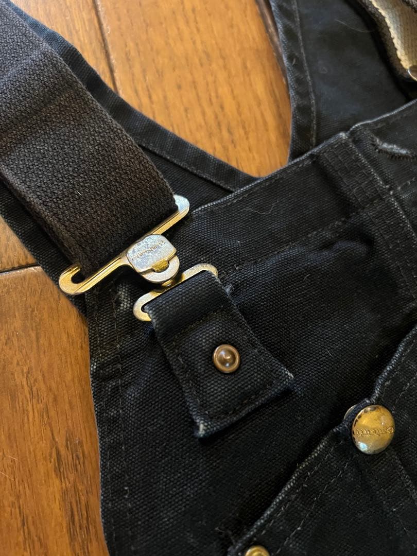 【Carhartt】オーバーオール ブラック