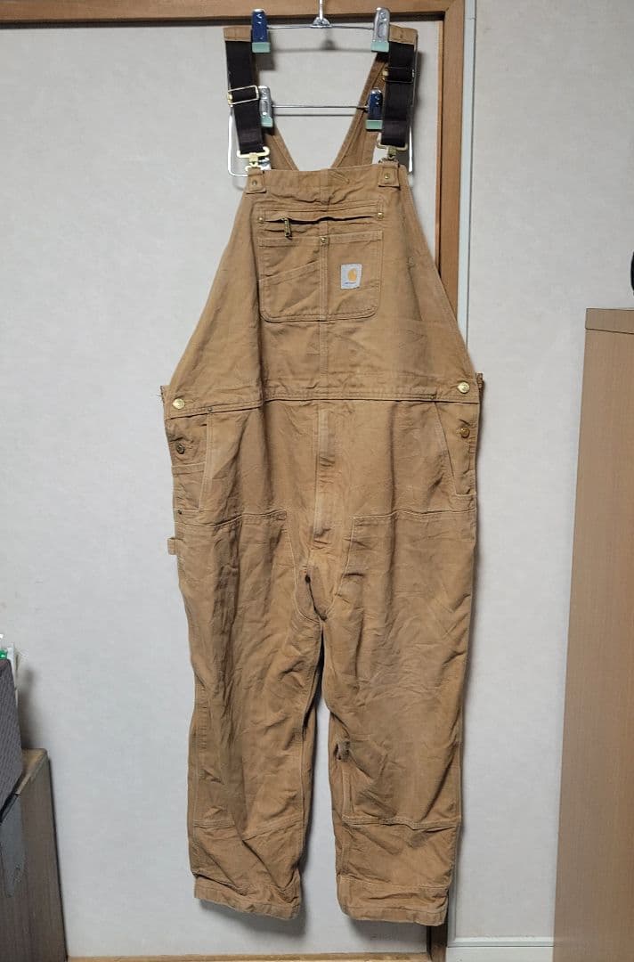 Carhartt オーバーオール　ダブルニー50×32