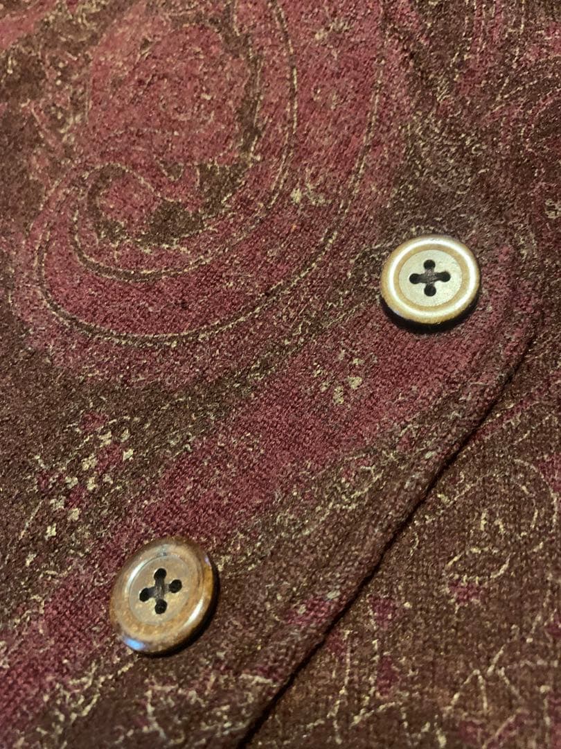 古着RRLラルフローレンPOLO RALPHLAUREN ペイズリーベスト　ポロ