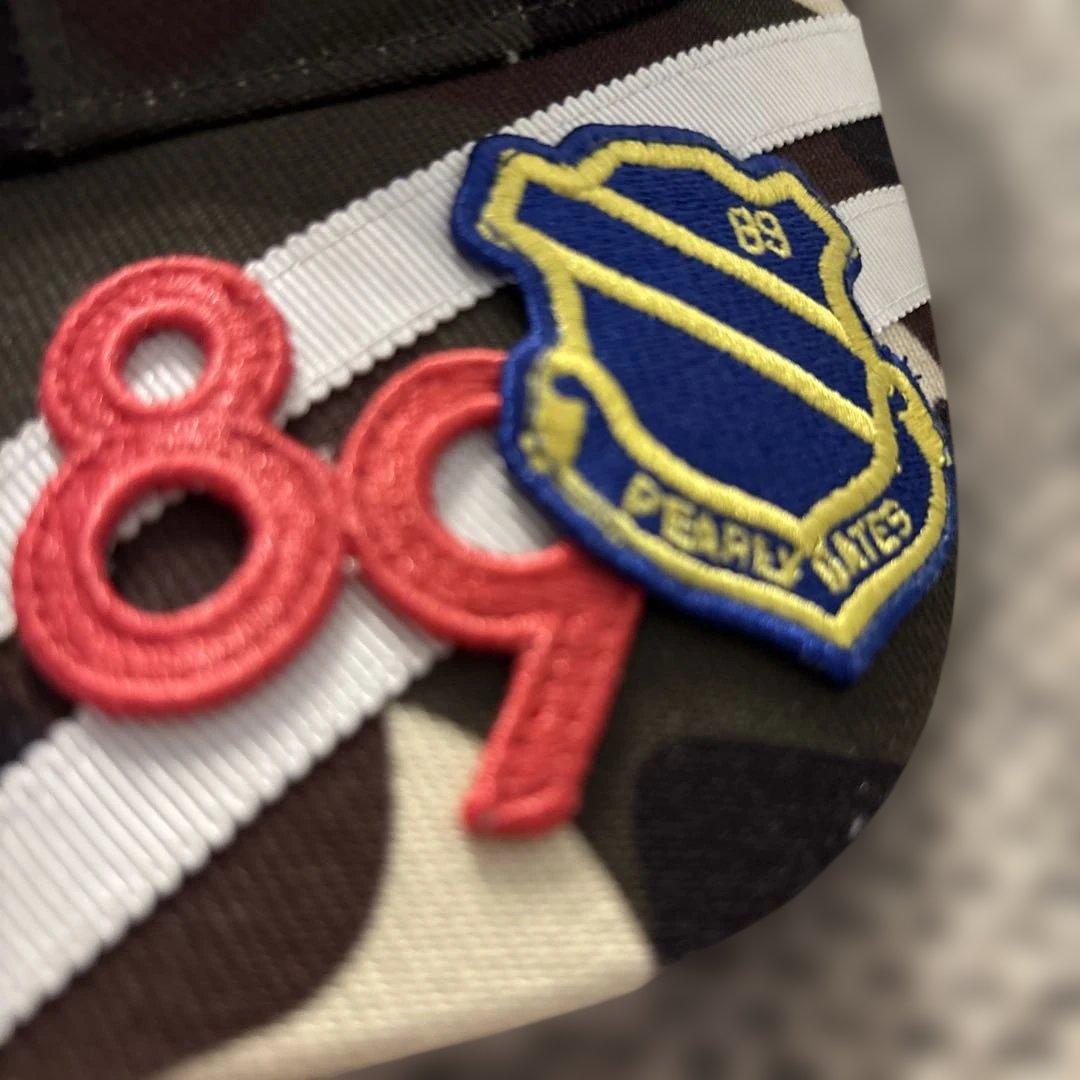 美品　パーリーゲイツ　トートバッグとキャップセット カモフラにワッペン