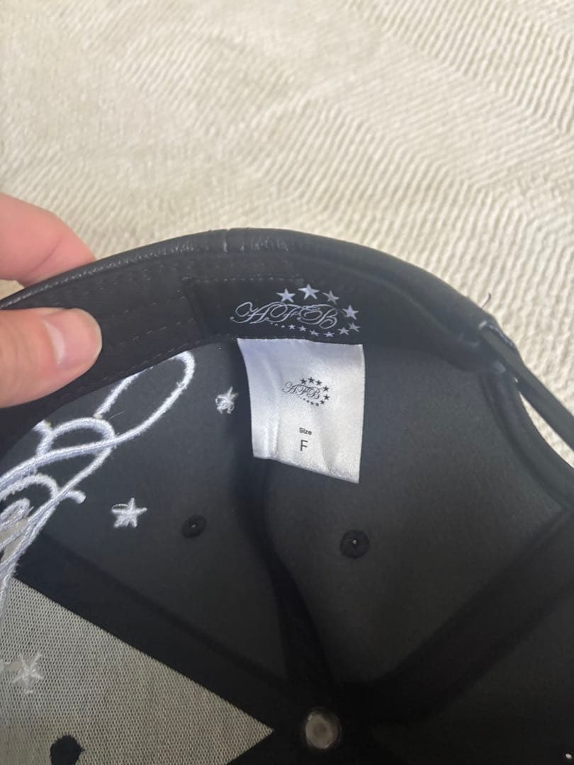 AFBブラックレザーキャップ