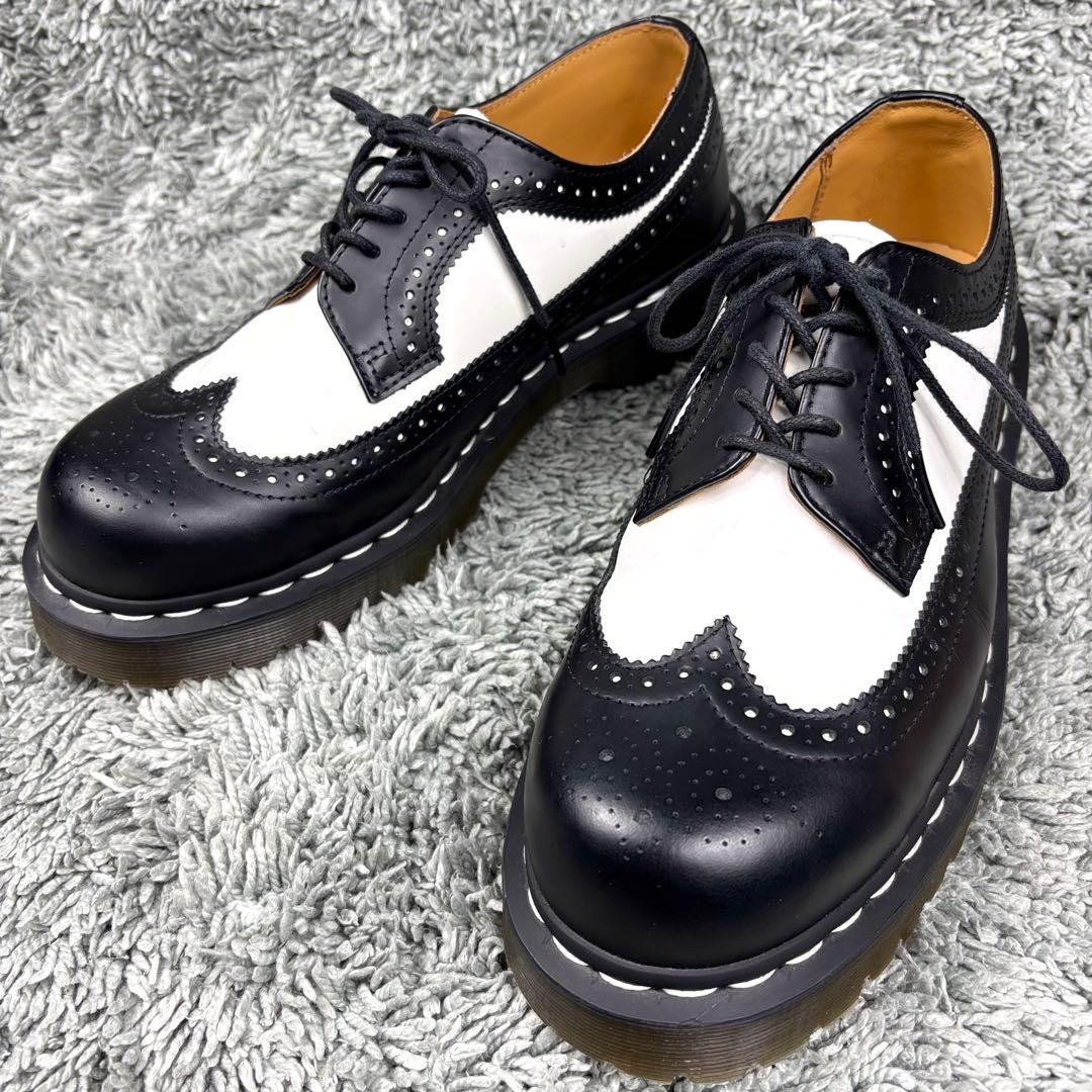 極美品❣️ Dr.Martensドクターマーチン ウイングチップ バイカラー 黒白