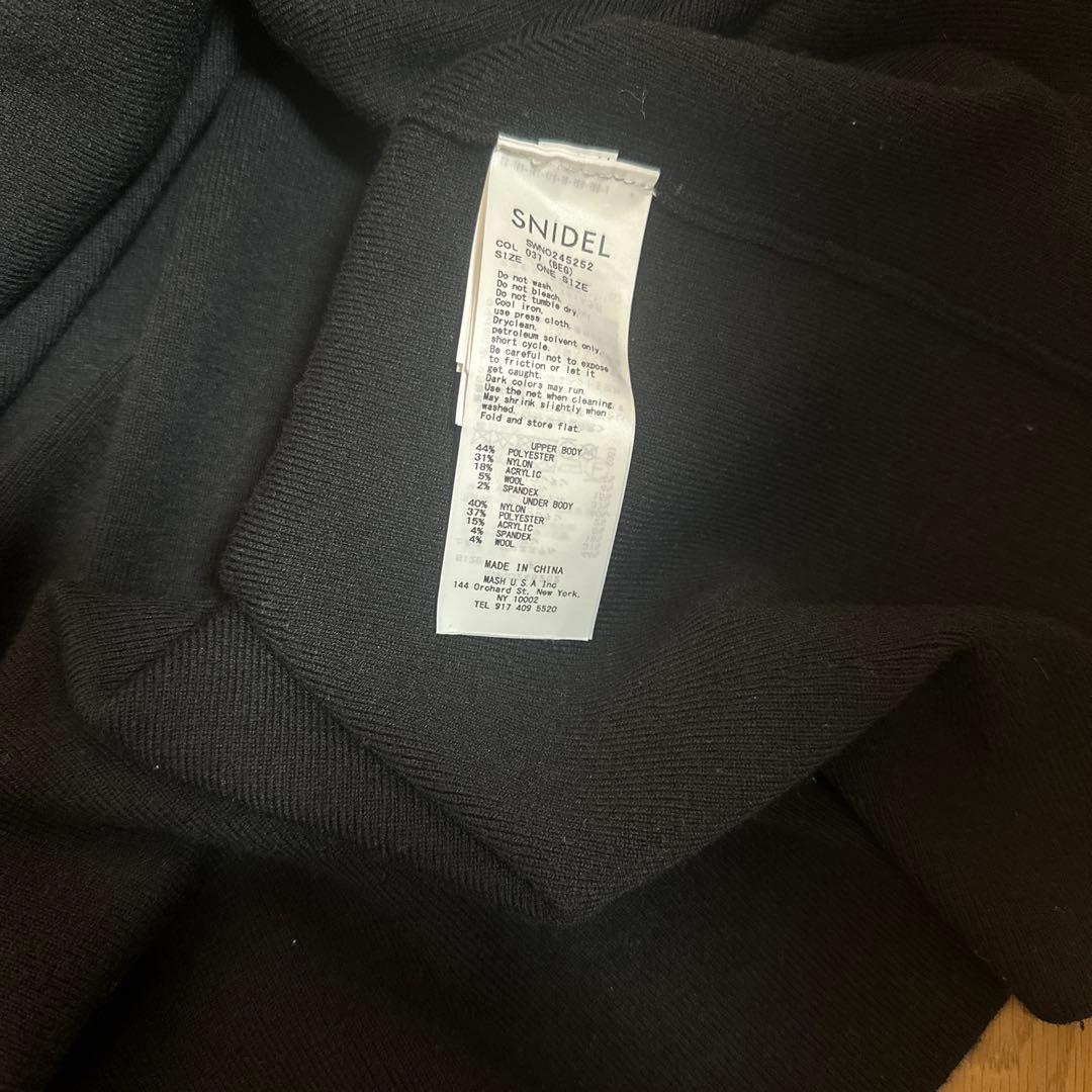 SNIDEL 【USAGI ONLINE限定】チェックニットワンピース