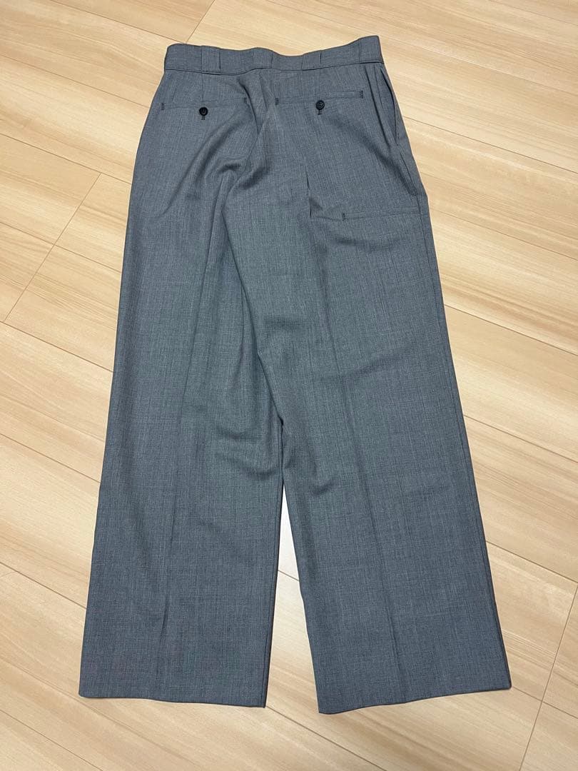 PRADA 25SS バージンウールワイドストレートスラックス ラフシモンズ