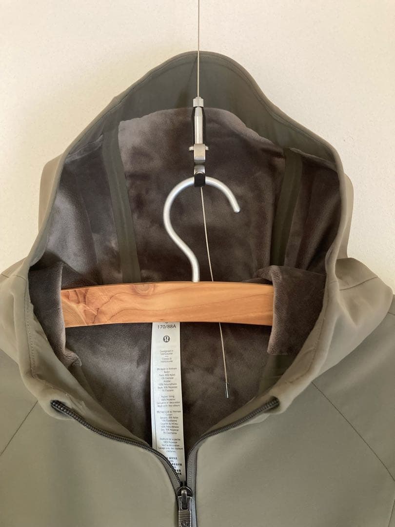 Lululemon ルルレモン フルジップ パーカーコート　 オリーブ　6