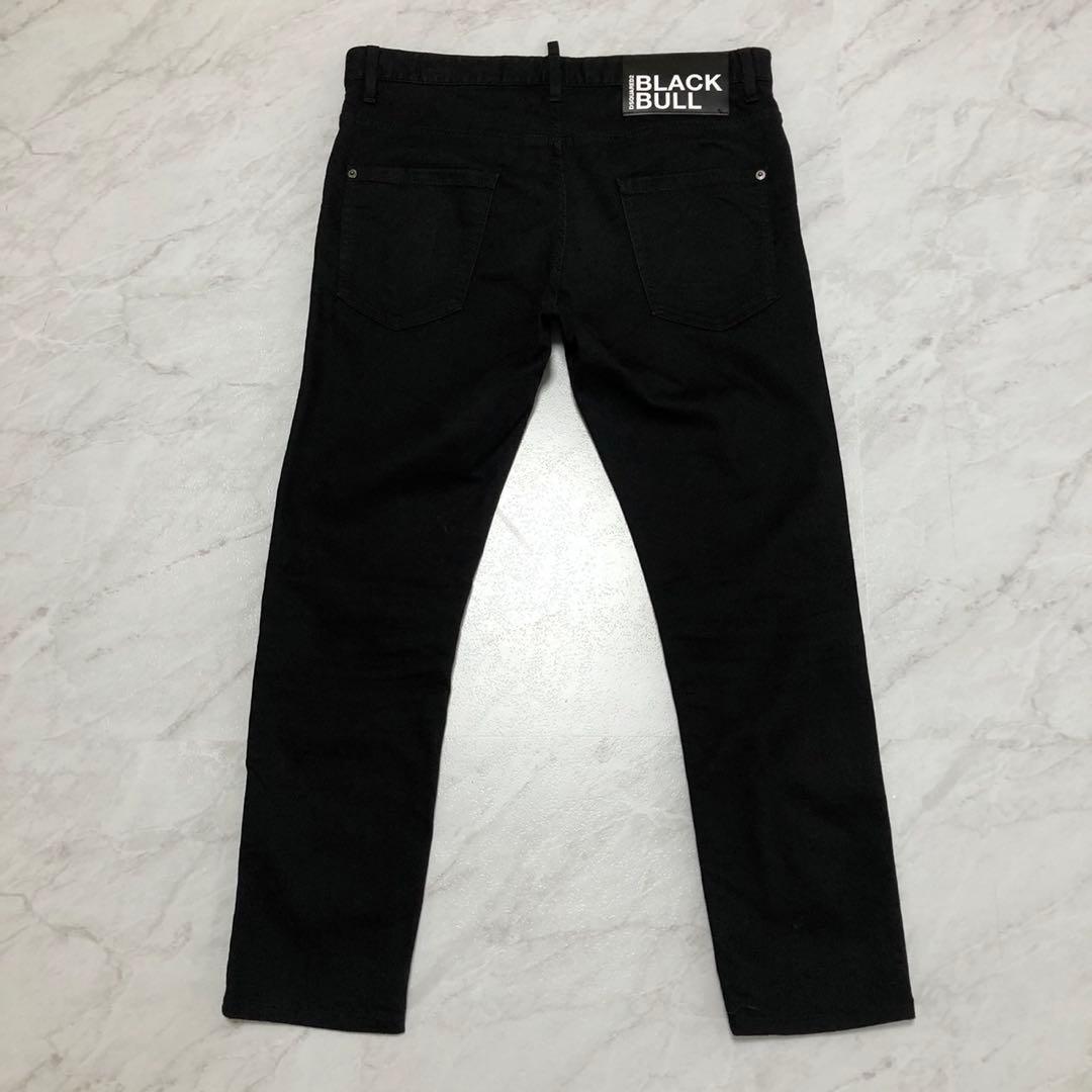 【美品 50】DSQUARED2 デニム skater jean オールブラック