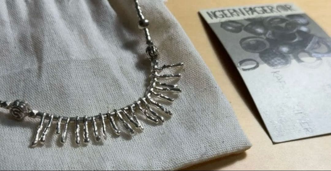 新品未使用☆カレンシルバーネックレス☆ngern.pageryorインスタ掲載品