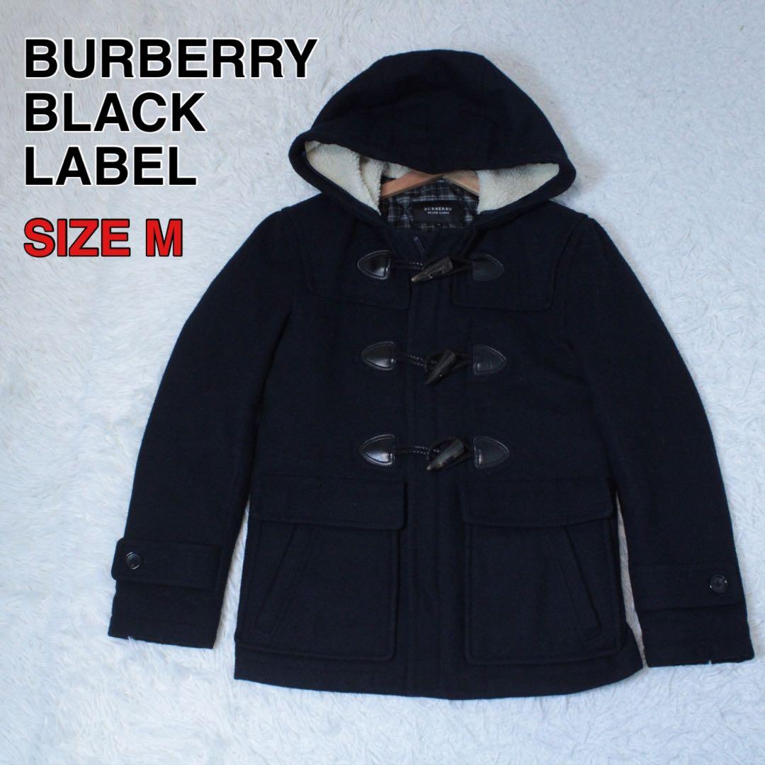 BURBERRRY バーバリーブラックレーベル ウール ダッフルコート M 紺