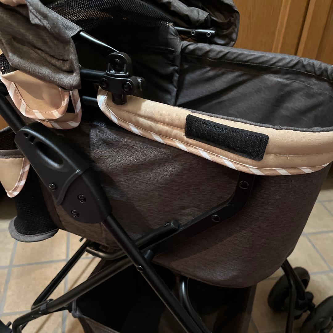 GEX ペットカート　わんわんカート スーパーライト　モカブラウン　雨除けカバー