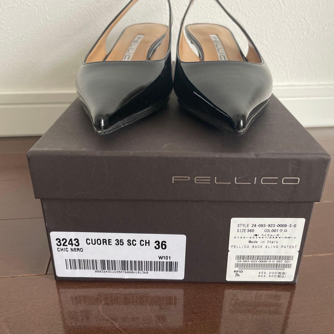 PELLICO ミュール3.5 Black 36