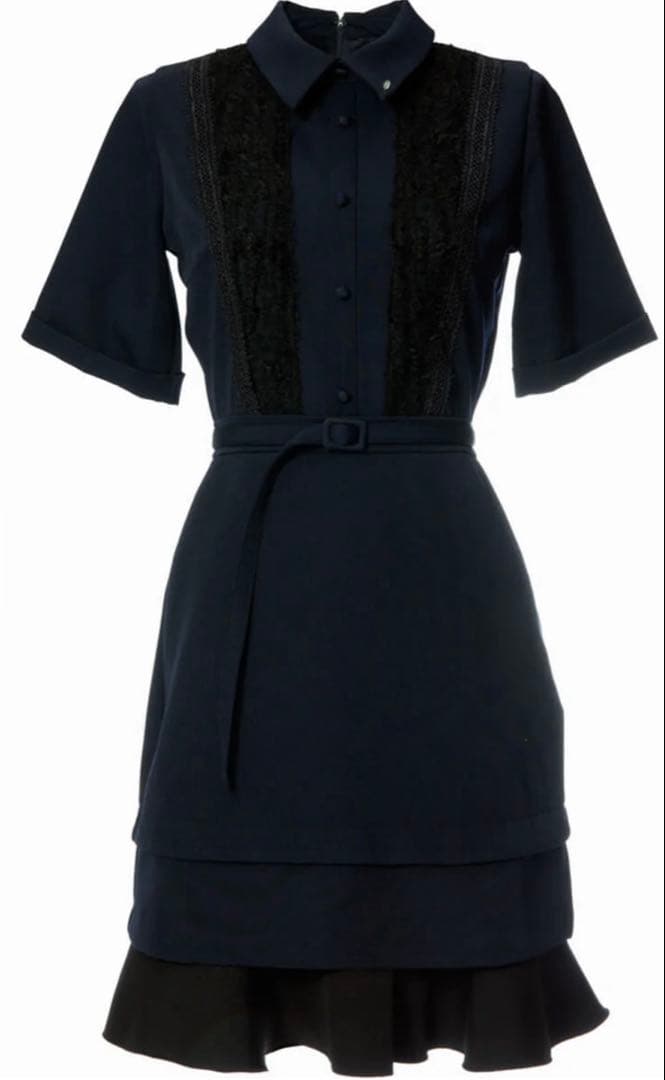 ワンピース Jacquard detail short dress