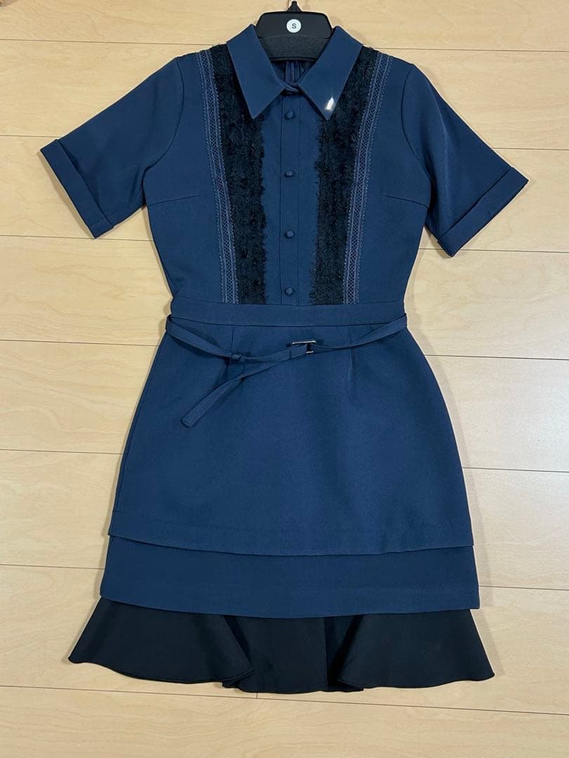 ワンピース Jacquard detail short dress