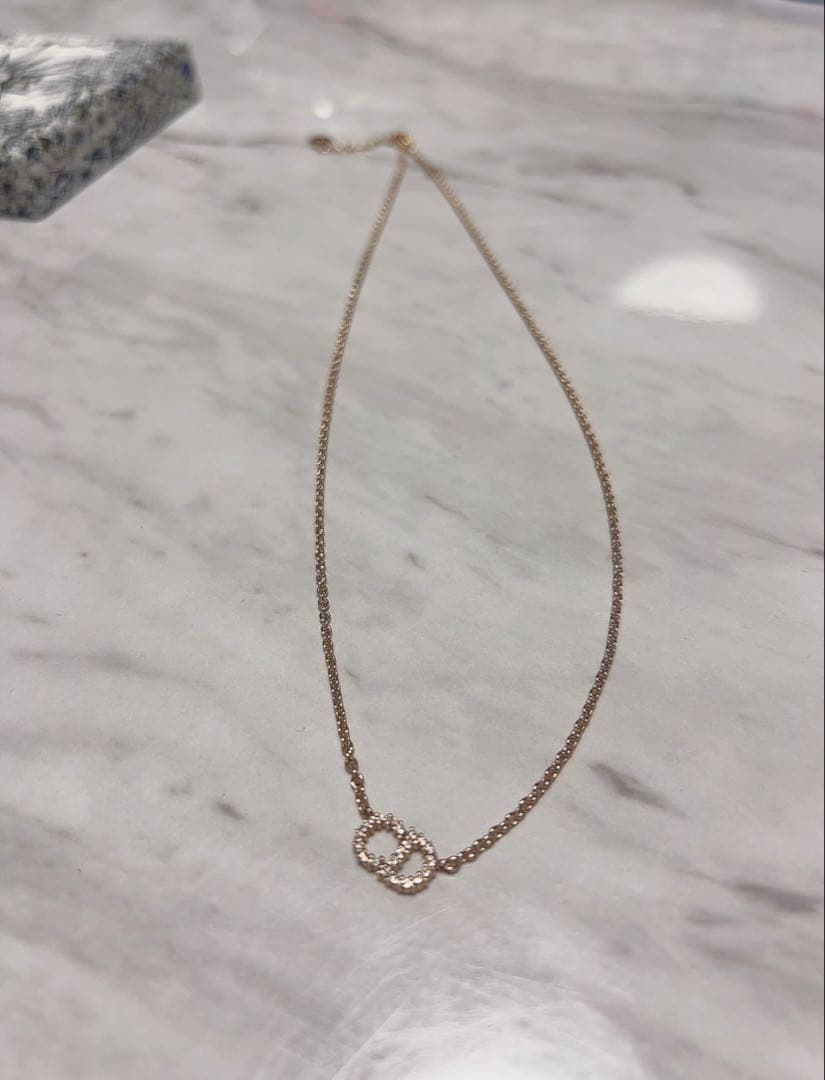 Dior ゴールド Clair D Luneネックレス