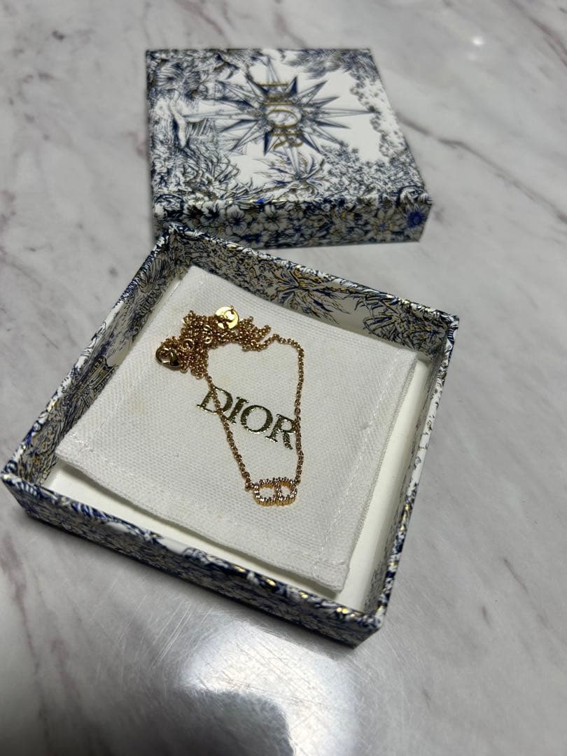 Dior ゴールド Clair D Luneネックレス
