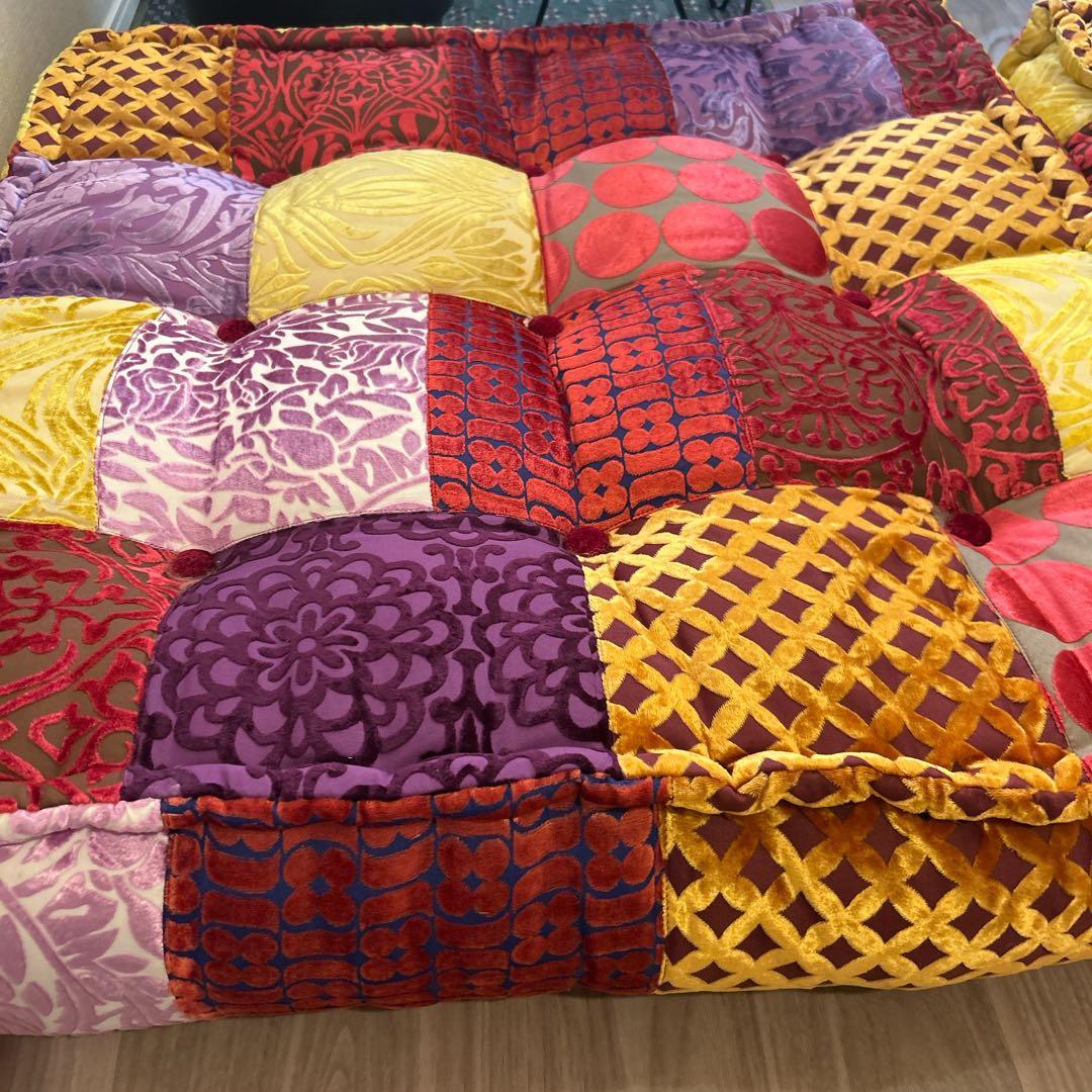 アデペシュ block multi zabu ottoman 2点セット