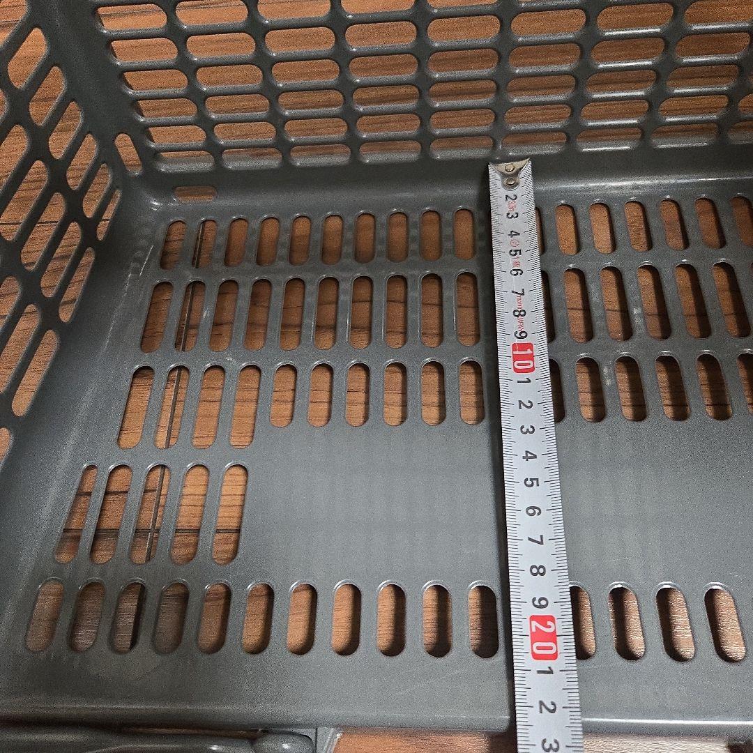 P.F.S. PARTS CENTER グレー バスケット　買い物 かご