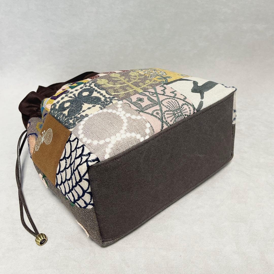 ハンドメイド　ミナペルホネン　巾着トート⑅︎◡̈︎* 15ピースパッチ