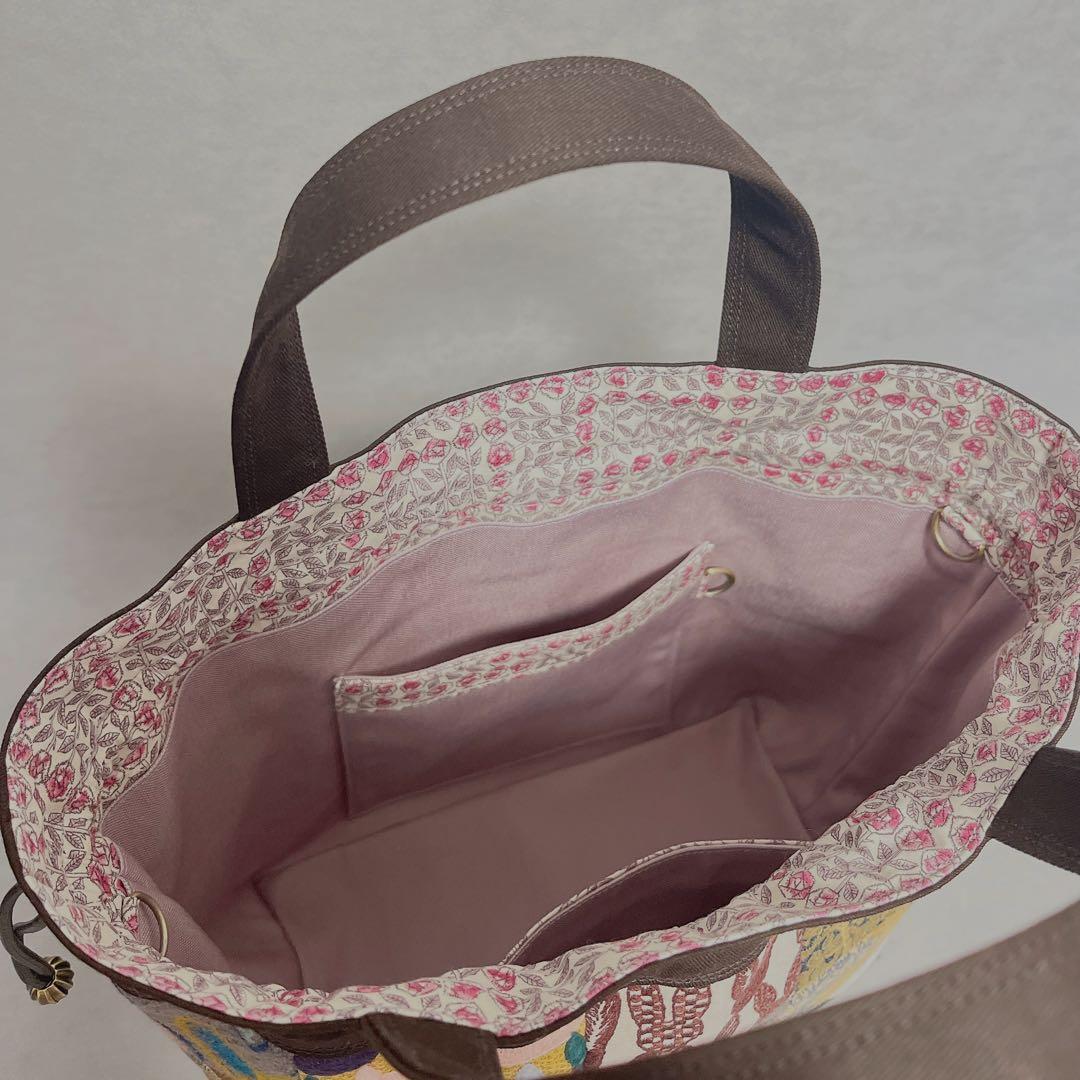 ハンドメイド　ミナペルホネン　巾着トート⑅︎◡̈︎* 15ピースパッチ