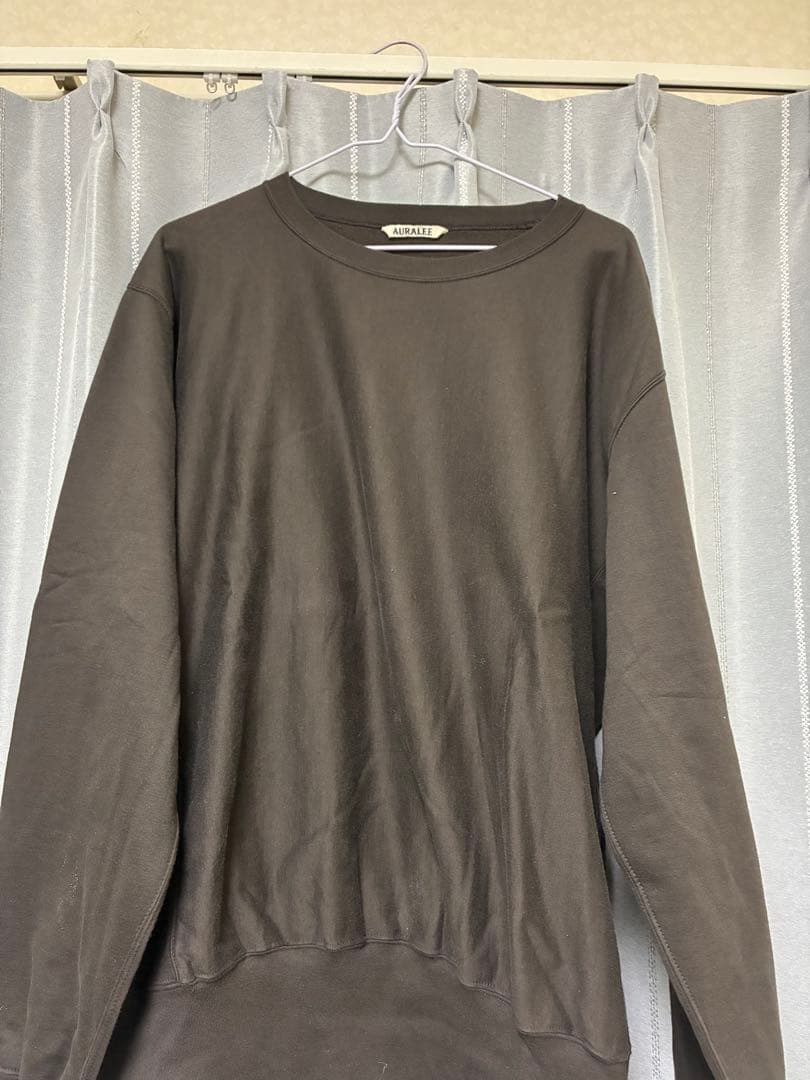 トップス 23aw auralee elastic high gauge sweat